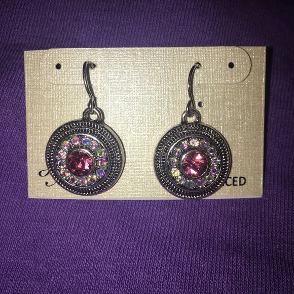 Gorgeous Pink & multi color earrings NWT - Picture 4 of 7